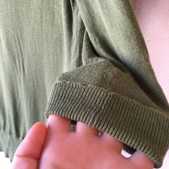 Fossil Medium Green Button-up Cardigan Flawed - Picture 4 of 5